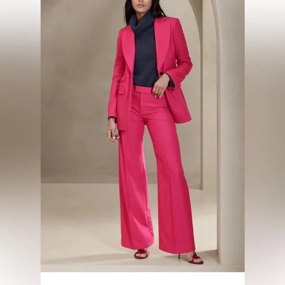 Banana Republic LIDO ITALIAN WOOL WIDE-LEG pants, NWT, size 14 - Picture 8 of 8